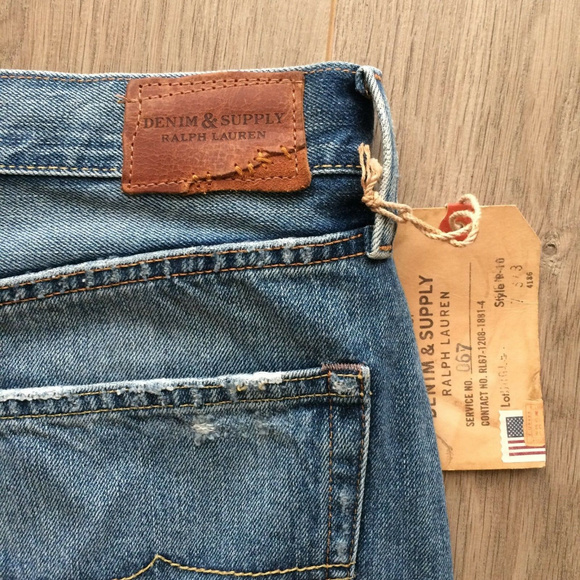 Denim Supply Ralph Lauren Frayed Denim Skirt Curti - Picture 8 of 8